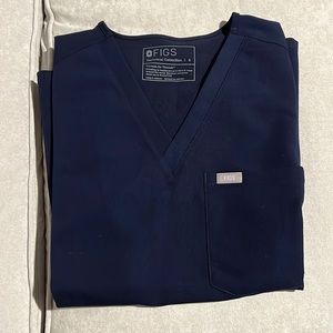 Short sleeve one pocket scrub top